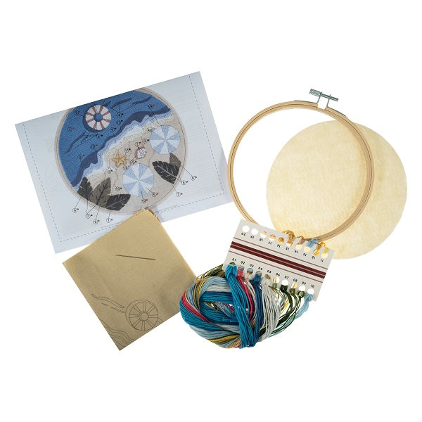 Beach embroidery Hoop Kit kosse nanat khar kosse
