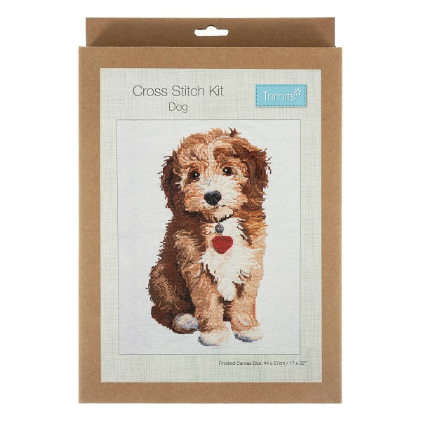 Trimits Dog Counted Cross Stitch Kit Extra Large kosse nanat khar kosse