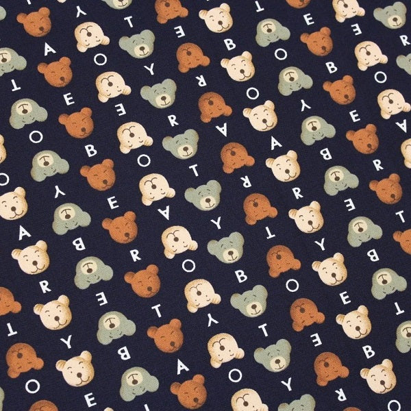 Teddy Bear Canvas Print Navy kosse nanat khar kosse