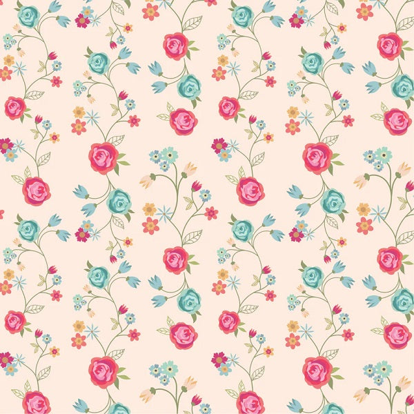 Calico Cowgirls Floral & Vine Natural 90460 118 kosse nanat khar kosse