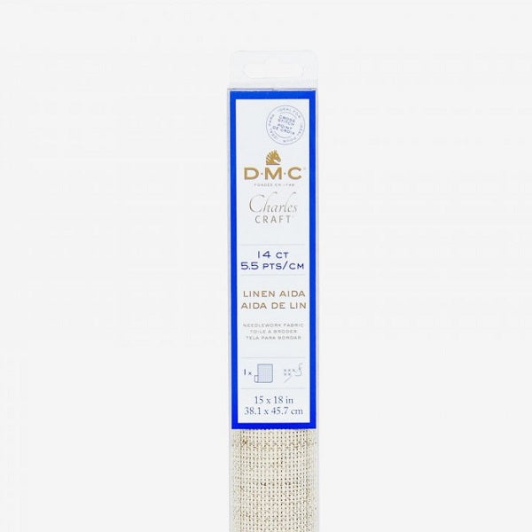 DMC 14 CT Linen Aida pre cut kosse nanat khar kosse