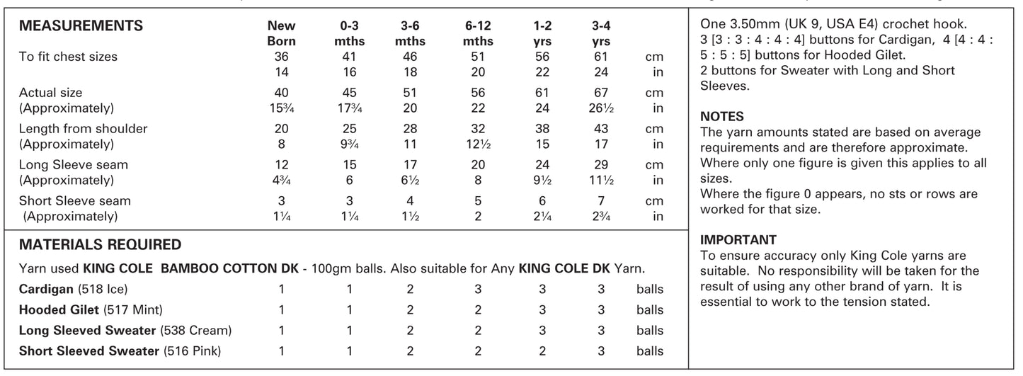 King Cole 3478 kosse nanat khar kosse