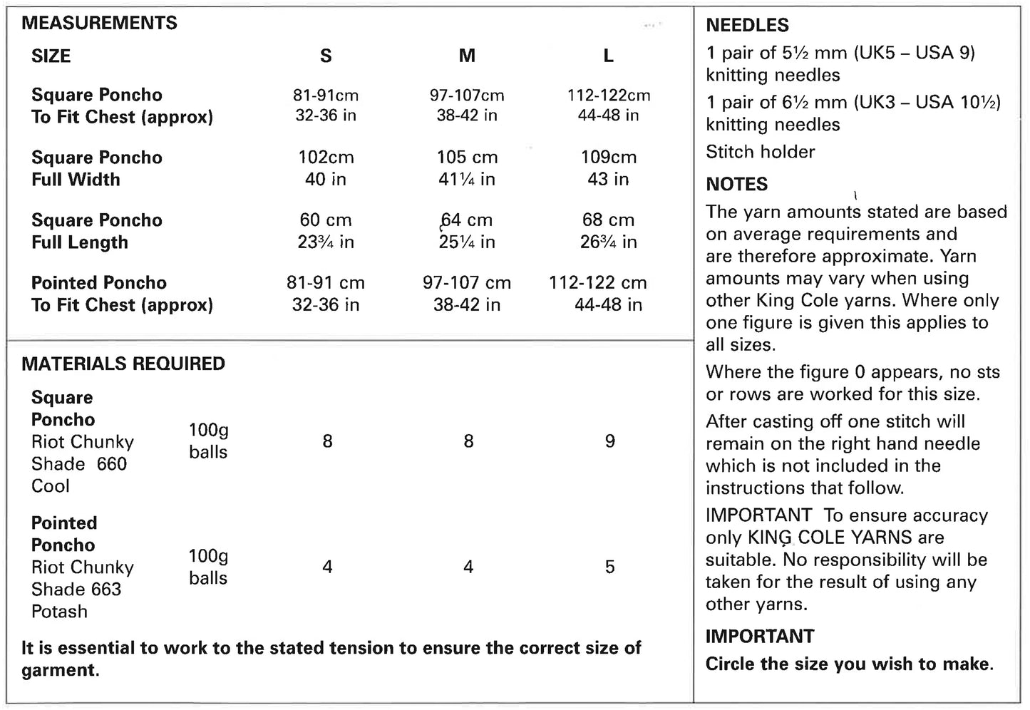 King Cole 3482 kosse nanat khar kosse