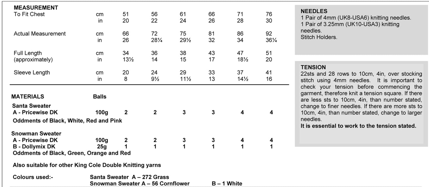 King Cole 3805 kosse nanat khar kosse