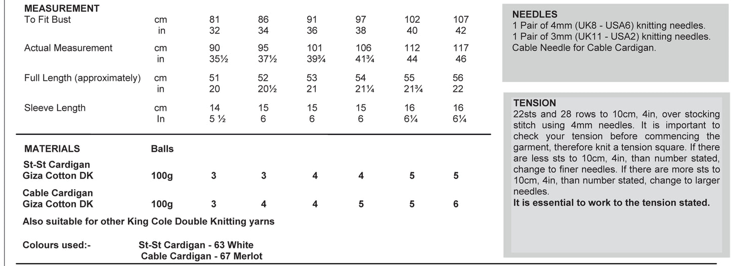 King Cole 3893 kosse nanat khar kosse