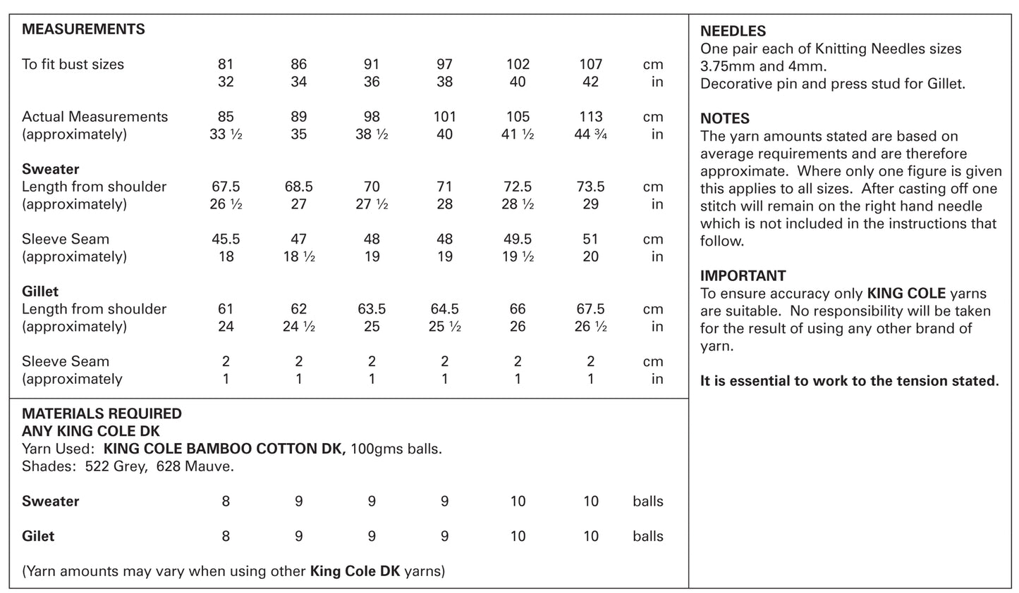 King Cole 3912 kosse nanat khar kosse