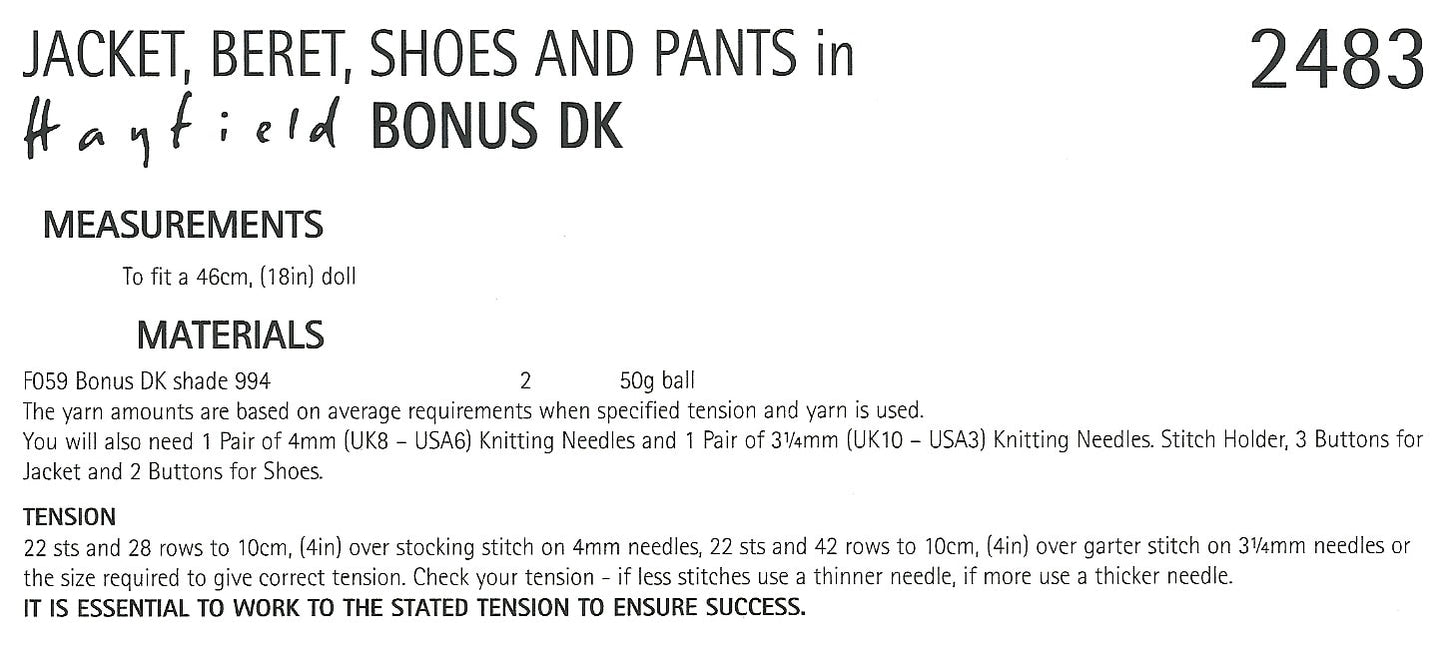 Hayfield 2483 kosse nanat khar kosse