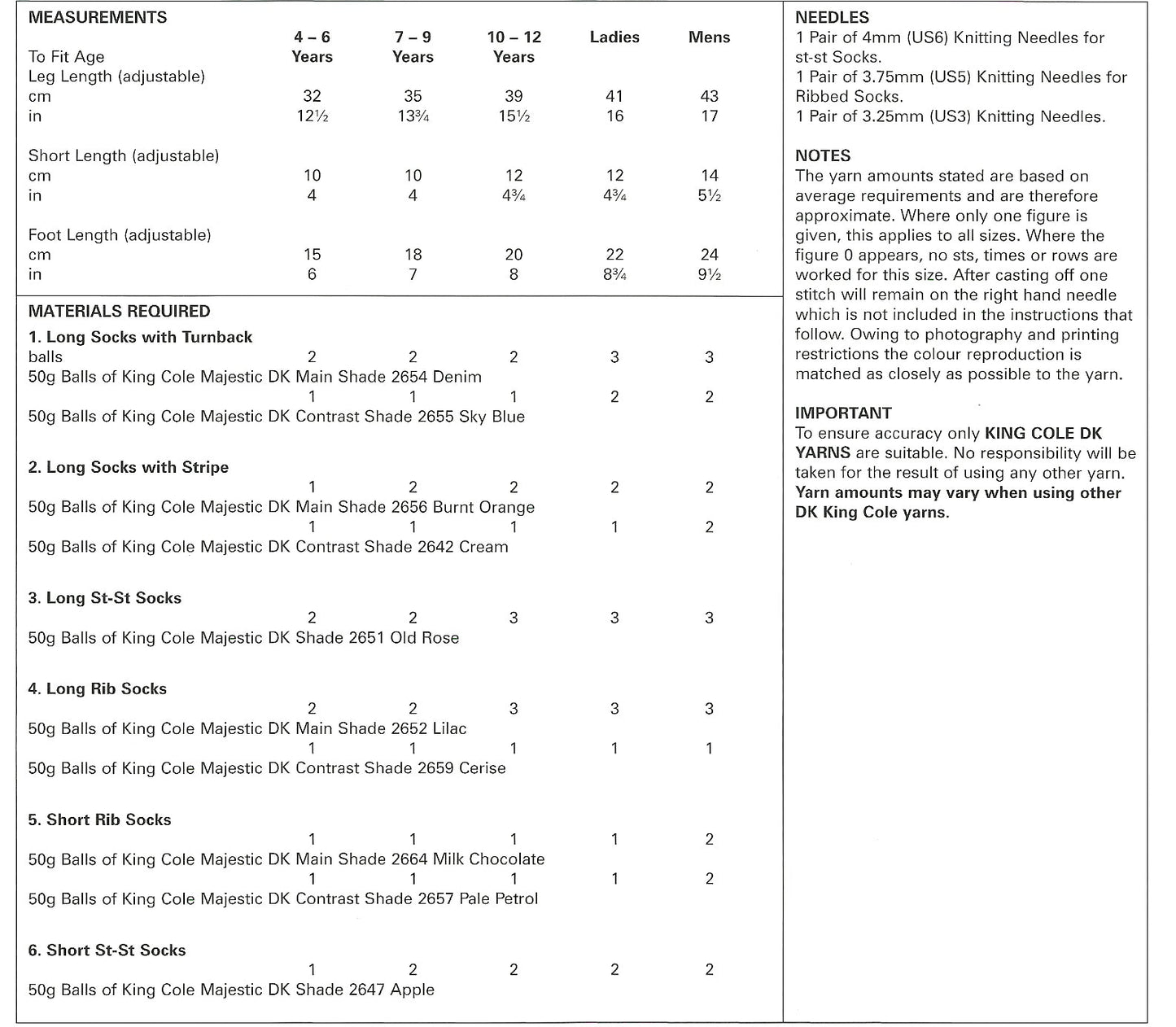 King Cole 5485 kosse nanat khar kosse