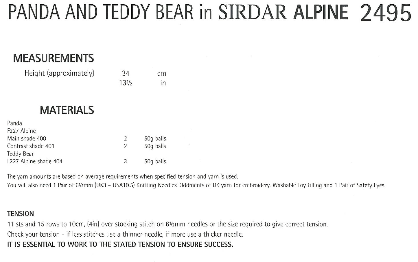 Sirdar 2495 kosse nanat khar kosse