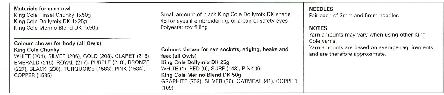 King Cole 9022 kosse nanat khar kosse