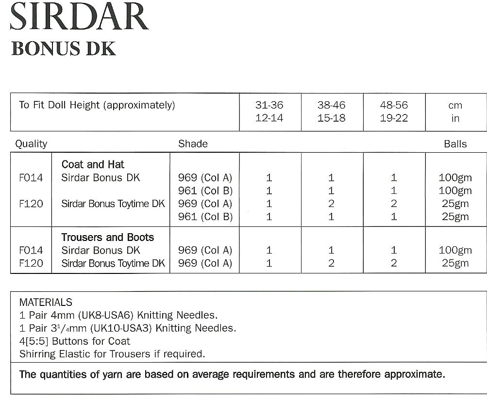 Sirdar 3124 kosse nanat khar kosse