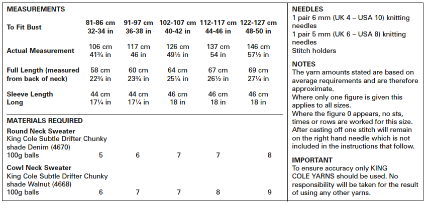 King Cole 5681 kosse nanat khar kosse