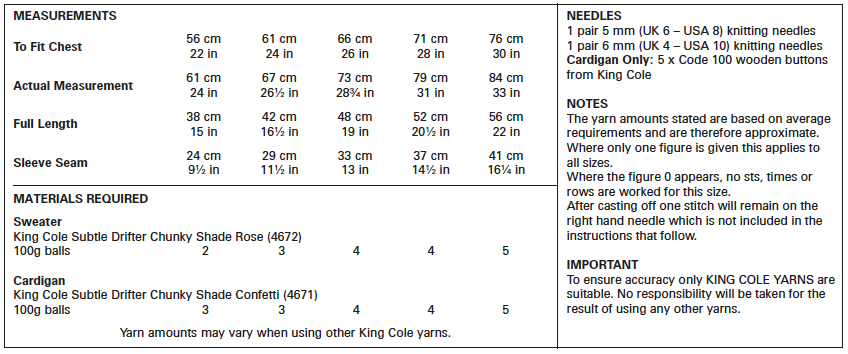 King Cole 5679 kosse nanat khar kosse
