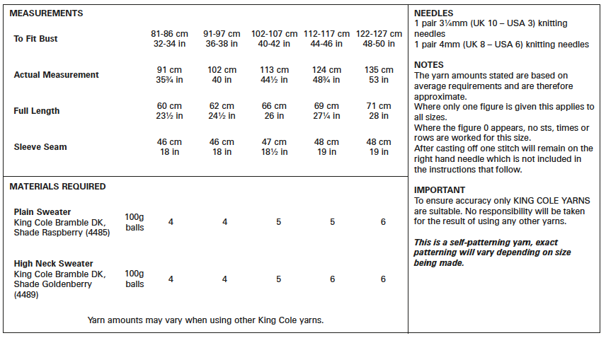 King Cole 5647 kosse nanat khar kosse