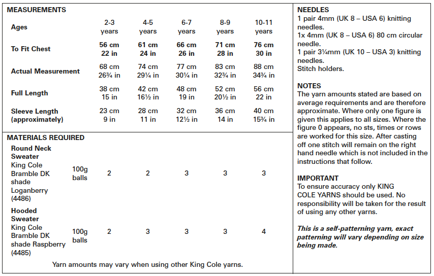 King Cole 5645 kosse nanat khar kosse
