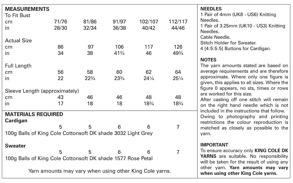King Cole 5124 kosse nanat khar kosse