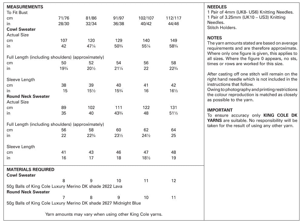 King Cole 4932 kosse nanat khar kosse