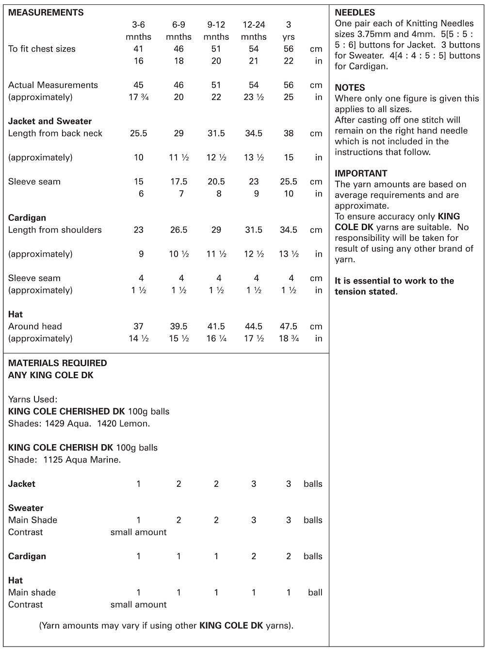 King Cole 4805 kosse nanat khar kosse