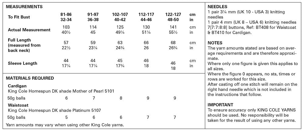 King Cole 5797 kosse nanat khar kosse
