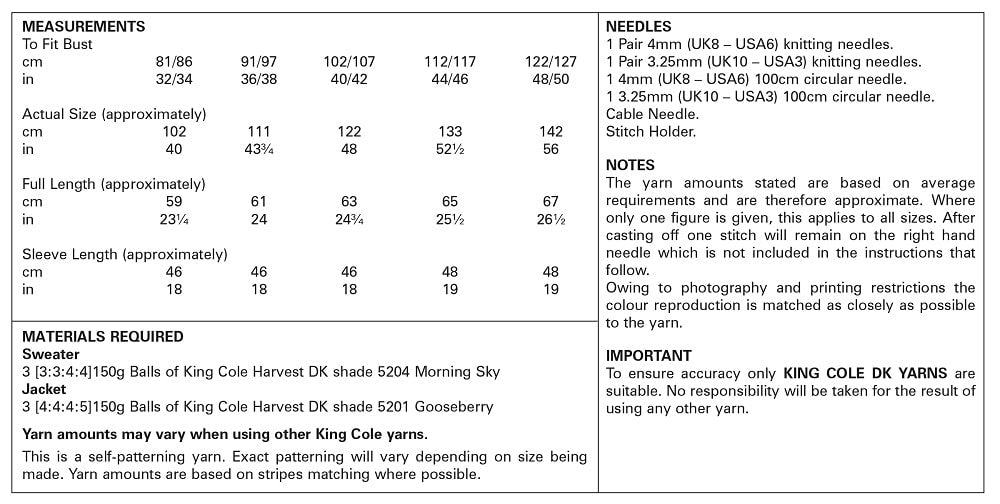 King Cole 5788 kosse nanat khar kosse
