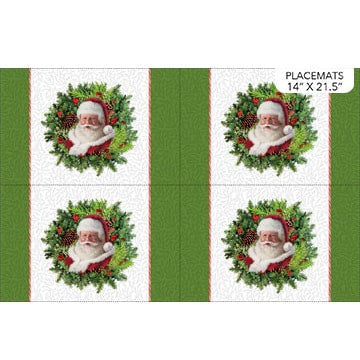 Here Comes Santa Placemats panel