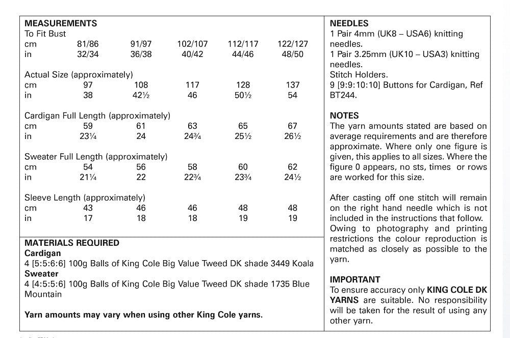 King Cole 5708 kosse nanat khar kosse