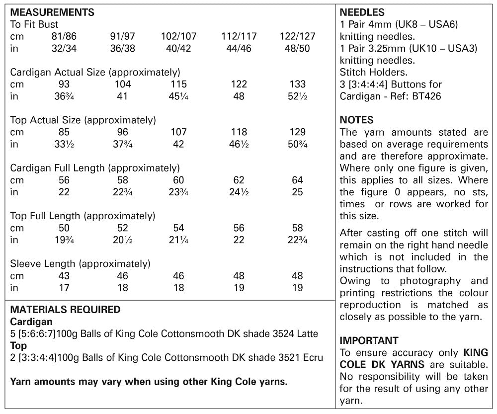 King Cole 5744 kosse nanat khar kosse