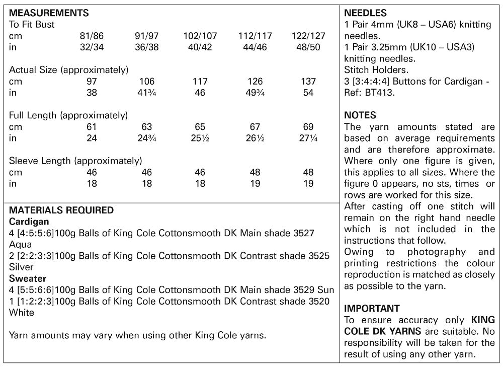 King Cole 5747 kosse nanat khar kosse