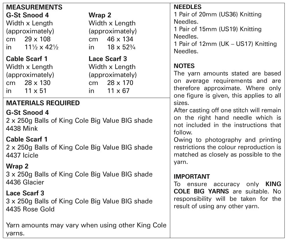 King Cole 5823 kosse nanat khar kosse