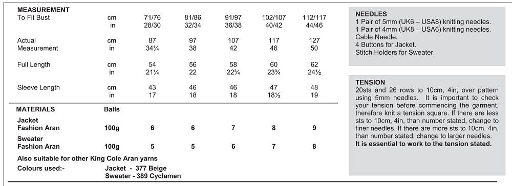 King Cole 3545 kosse nanat khar kosse