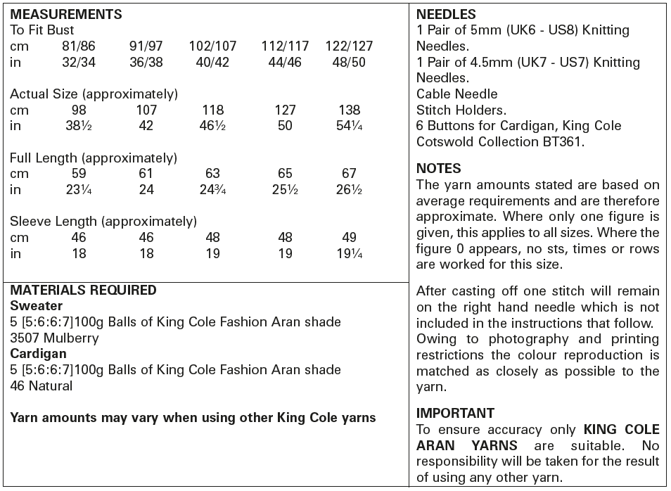 King Cole 5720 kosse nanat khar kosse