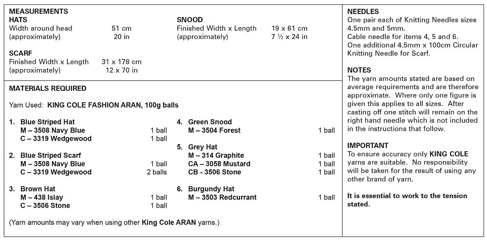 King Cole 5860 kosse nanat khar kosse