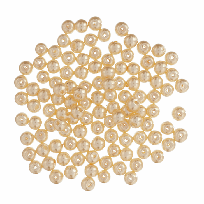 6mm Cream Pearl Beads kosse nanat khar kosse