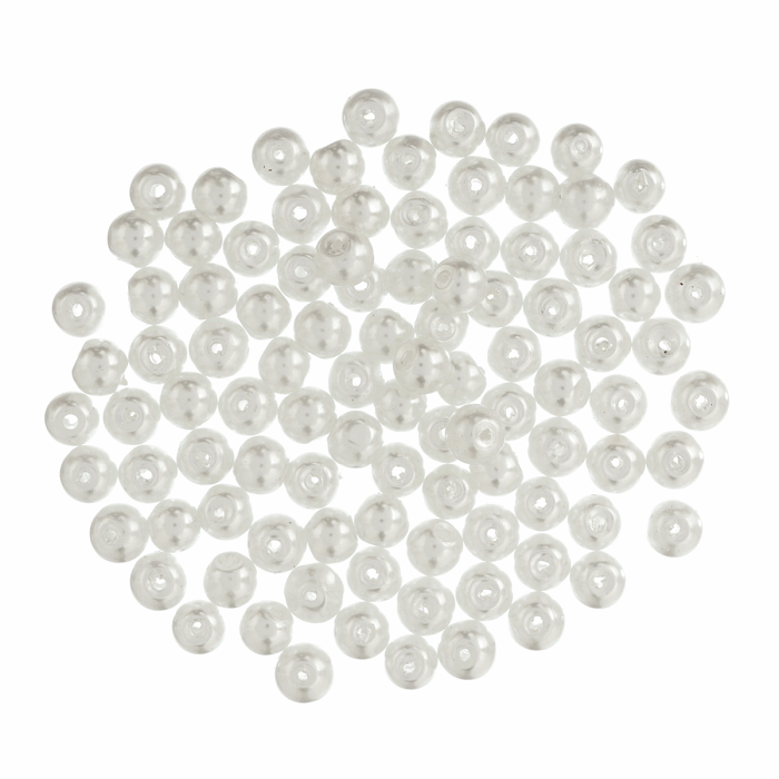 6mm White Pearl Beads kosse nanat khar kosse