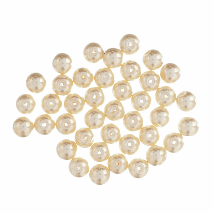8mm Cream Pearl Beads kosse nanat khar kosse