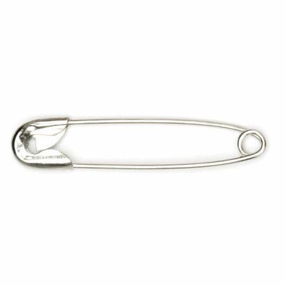 34mm Nickel Safety Pins kosse nanat khar kosse