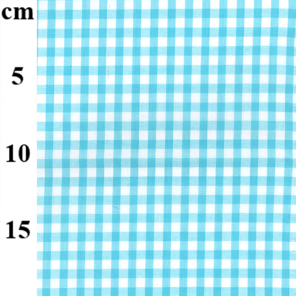 Gingham 1/4 Check Turquoise kosse nanat khar kosse