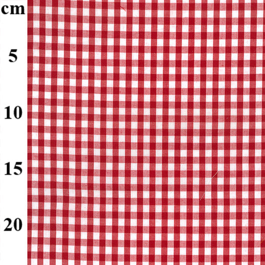 Gingham 1/4 Check Red