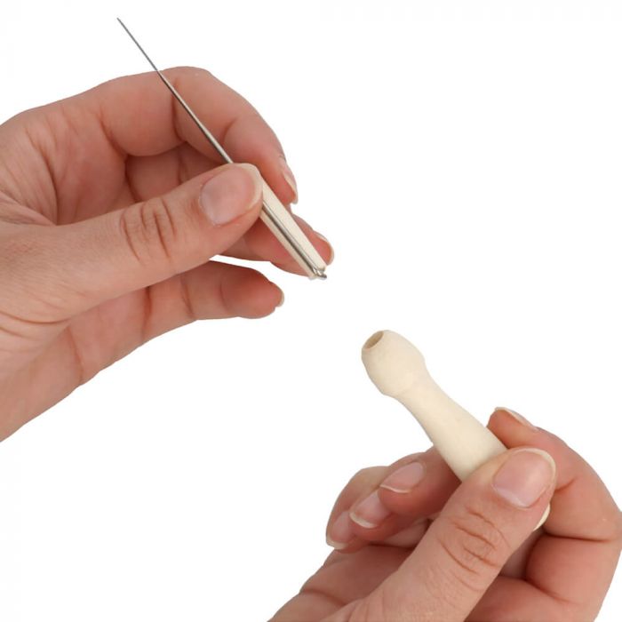 Tulip Wooden Felting Needle Holder kosse nanat khar kosse