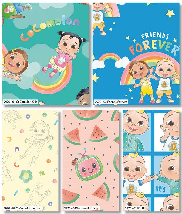 CoComelon Fat Quarter Pack kosse nanat khar kosse