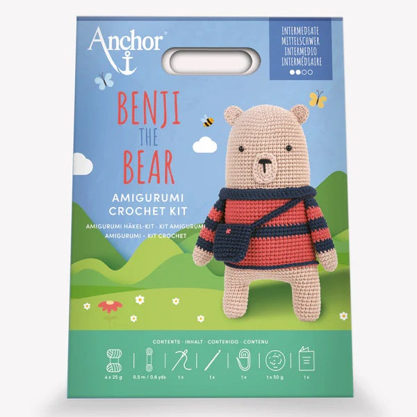 Anchor Benji the Bear Amigurumi Crochet Kit kosse nanat khar kosse 