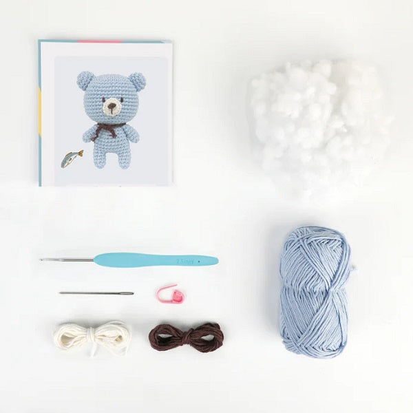Anchor Bobby the Bear Amigurumi Crochet Kit kosse nanat khar kosse 