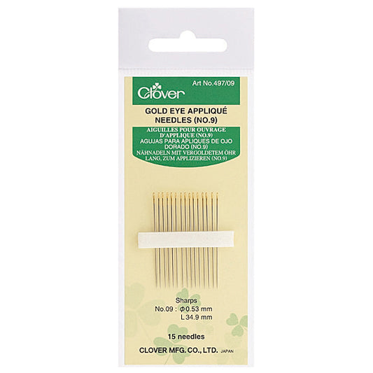 Clover Gold Eye Appliqué Needles