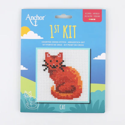 Anchor 1st Counted Cross Stitch Cat