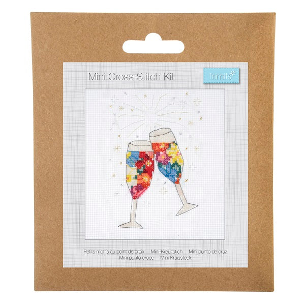 Trimits Cheers Mini Counted Cross Stitch Kit kosse nanat khar kosse 