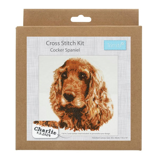 Trimits Cross Stitch Kit Cocker Spaniel