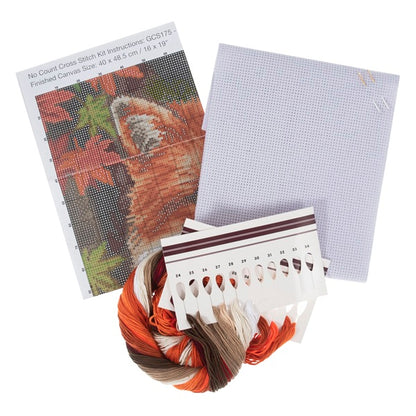 Trimits Large Counted Cross stitch Fox Kit