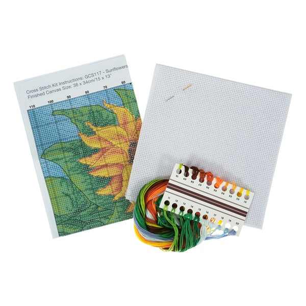 Trimits Large Counted Cross Stitch Sunflowers Kit kosse nanat khar kosse 