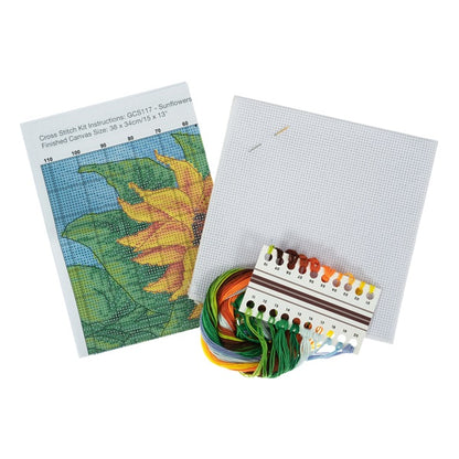 Trimits Large Counted Cross Stitch Sunflowers Kit