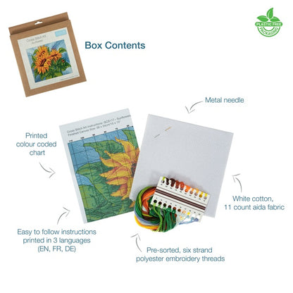 Trimits Large Counted Cross Stitch Sunflowers Kit